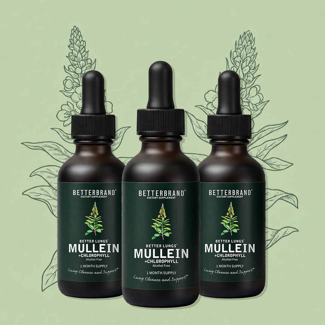 BetterLungs Mullein + Chlorophyll 3 bottle pack